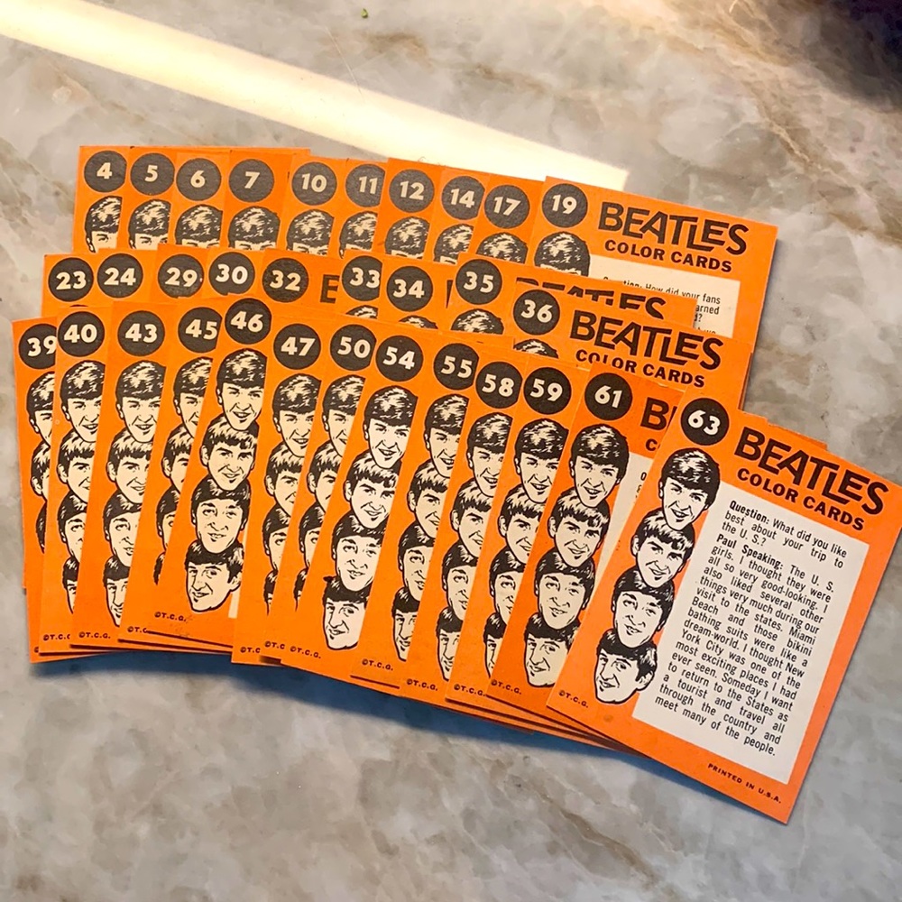 Beatles Color Cards